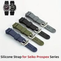 20Mm Watchband For Seiko Prospex Series SPR009 Waterproof Diving Silicone Sport Bracelet With Logo Ring Buckle Watch Accessories