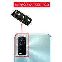 2 ชิ้นสําหรับ VIVO Y20 Y20S Y20i กล้องด้านหลังเลนส์กระจกเลนส์กล้องด้านหลังหลัก 3M กาวซ่อมอะไหล่