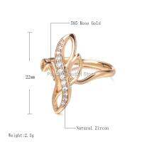 Kinel สีขาวธรรมชาติ Zircon 585ทองคำสีกุหลาบแหวนชาติพันธุ์งานแต่งงาน Fine คริสตัลกลวงแหวนดอกไม้สำหรับผู้หญิงเครื่องประดับ Vintage Original อิตาลี สินค้าเฉพาะจุด สปอตสินค้า สปอตสินค้า สินค้าสปอต สินค้าสปอต ของขวัญ ของขวัญ ของขวัญ ของขวัญ gift gift