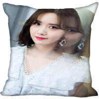 (All in stock, double-sided printing)    Lim Yoona Pillow Case 45X45cm 60X60cm Wedding Decoration Pillow Case Customized Gift Double sided Pillow Case   (Free personalized design, please contact the seller if needed)