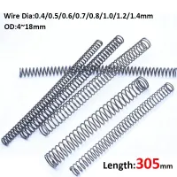 305mm Long Pressure Spring Y-type Compression Black Spring Steel Pressure Springs Wire Dia 0.4/0.5/0.6/0.7/0.8/1.0/1.2/1.4mm Traps  Drains