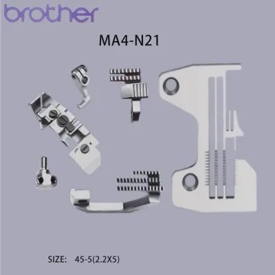 BROTHER Sewing Machine Gauge Set MA4-N21 Needle Plate S19169 Feed Dog S19244S19219Presser Foot S19297Needle Clamp S20398