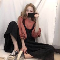 【kimmee】Plus Size Jumpsuit Suspender casual loose Jumpsuit