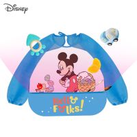 【YD】 Baby Bibs Sleeve Minnie Cartoon Feeding Bib with Child Apron Smock