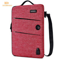 DOMISO 11 13 14 15.6 17.3 Inch Waterproof Laptop Bag Polyester with USB Charging Port Headphone Hole Mutil-use Laptop sleeve