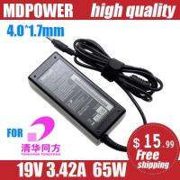 FOR TSINGHUA TONFANG 19V 3.42A 65W 4.0x1.7mm Laptop AC Adapter power Charger U49F S1A U49F5 U49F Haier X1 X1T 7G-U 1007U