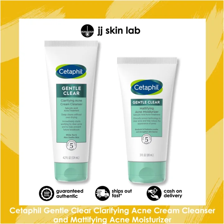 ※Cetaphil Gentle Clear Clarifying Acne Cream Cleanser and Mattifying