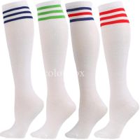 Compression Socks Black White Stripe Long Socks Solid Color Knee High Socks JK Woman Socks Kawaii Cosplay Nylon Long Stockings