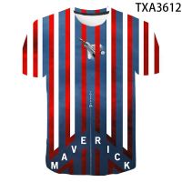 2023 NEW2021Summer ภาพยนตร์ Top Maverick 3D T เสื้อผู้ชายผู้หญิงเด็กแฟชั่น Streetwear เด็กผู้หญิงเด็กพิมพ์เสื้อยืด Cool Tops Tee