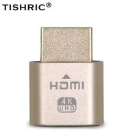 10ชิ้นอะแดปเตอร์หน้าจอจำลองการแสดงผล Tishric สีทอง Vga สำหรับ Hdmi 1920X1080P สำหรับวิดีโอ Btc Compatibl ปลั๊ก Ddc Edid