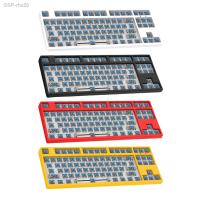 แฟชั่น☢♟Rhe20 DIY Teclado Mecânico 87 Chaves Interruptor Azul USB Para Computador