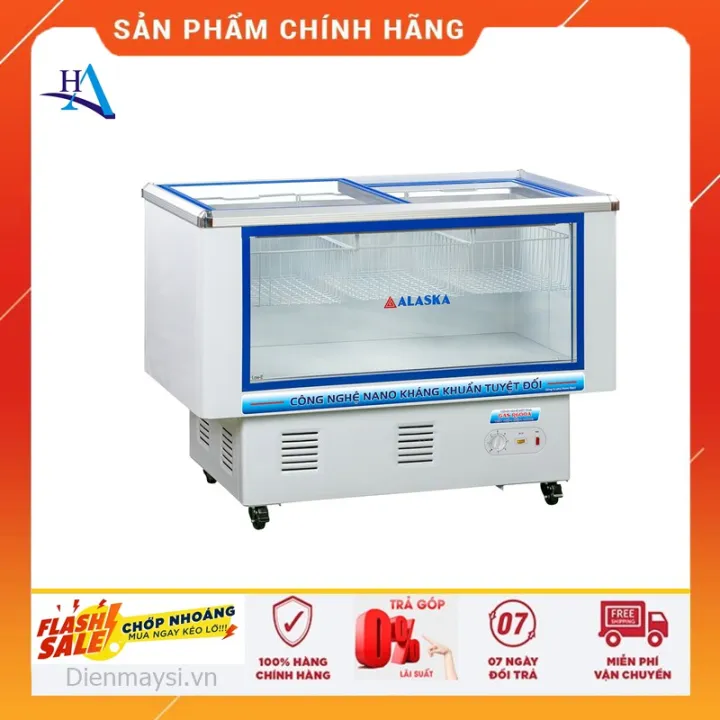 [HCM]TỦ ĐÔNG MỀM CỬA KIẾNG LÙA ALASKA 270 LÍT LC-450B NHÔM (R600A) +FREE SHIP TP.HCM,NGOÀI TỈNH GIAO CÓ TÍNH PHÍ+BH 2 NĂM CHÍNH HÃNG !