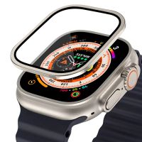 Tempered Glass Metal Bumper For Apple Watch Ultra 49mm Accessories Screen Protector Anti-Scratch HD Full Film iWatch Ultra 49 mm