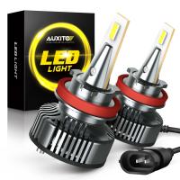 Y13 AUXITO 80W H8 16000Lm/H9/H11ไฟหน้ารถมอเตอร์ไซค์แบบ Led 9005 9006 9012 H4ไฟหน้ารถมอเตอร์ไซค์แบบ Led 6500K ไฟฉายคาดศีรษะ Led สำหรับรถยนต์ LED Healight 6500K สีขาว