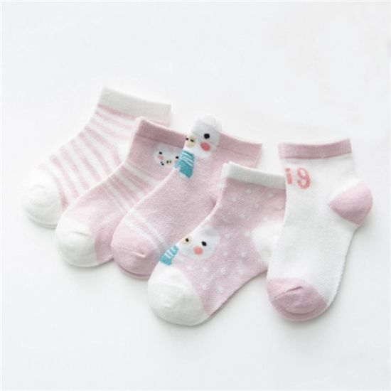 Such 5pairs lưới cotton mềm bé trai sơ sinh quà tặng trẻ em trẻ sơ sinh vớ - ảnh sản phẩm 4