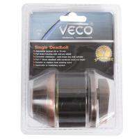 ✨ฮิตสุด✨ กุญแจลิ้นตาย 1 ด้าน VECO 101 สีทองแดงรมดำ กุญแจ Deadbolt SINGLE CYLINDER DEADBOLT LOCKSET VECO 101 ANTIQUE COP