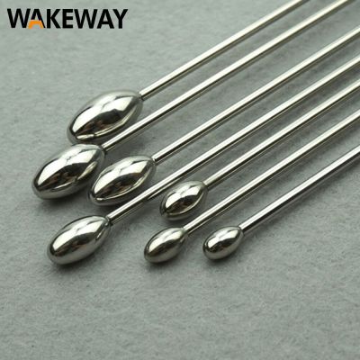 WAKEWAY Stainless Steel Pagoda Horse Eye Stick Stainless Steel Urethral Bead Urine Plugging Rod Metal Horse Eye Expander