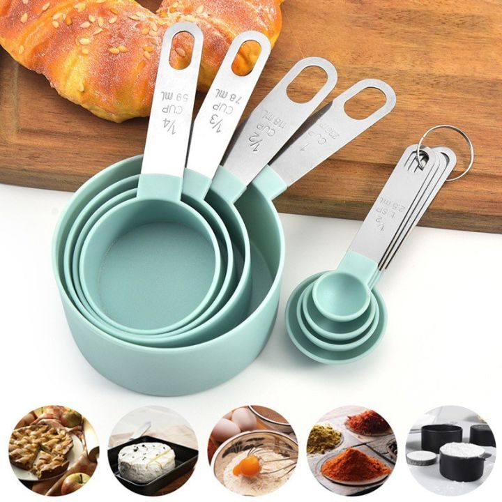 4/8Pcs Measuring Spoons Teaspoon Sugar Scoop Cake Baking Flour