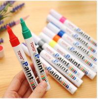 ของแท้ TOYO Toyo Paint Pen โตโย MARKER ปากกา 10 สีกันน้ำและซีดจางราคา 1 ปากกา