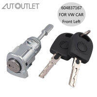 AUTOUTLET Locking Cylinder สำหรับ VW Golf 4 IV Bora Fabia กุญแจล็อคประตูล็อคประตูด้านซ้าย604837167