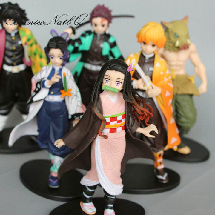 Bernice 15-18cm Demon Slayer Figure Kamado Tanjiro Nezuko Figure Statue ...