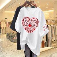 Women All Cotton Summer Casual Short Sleeve Basic T-Shirt Female Chic Printed Loose Basic Tees