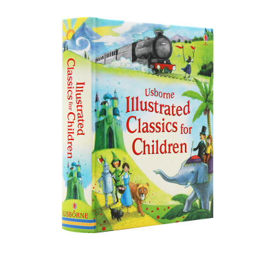 Original English version of Usborne Illustrated Classics for children hardcover illustrated color version of classic childrens story novel the wizard of Oz childrens English Enlightenment picture book