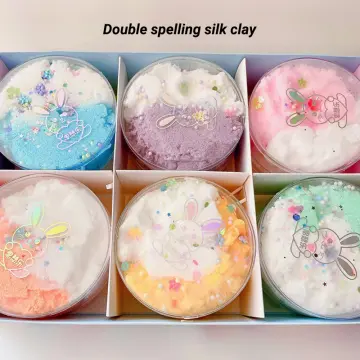 3PCS 100ml Slime Container Organizer Box For Light Clay Foam Slime Fluffy