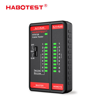 HABOTEST HT812A เคเบิ้ลทดสอบเครือข่ายเคเบิ้ลสายเคเบิ้ลเครือข่ายการตรวจสอบสายโทรศัพท์เครื่องมือติดตาม