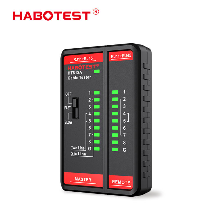 habotest-ht812a-เคเบิ้ลทดสอบเครือข่ายเคเบิ้ลสายเคเบิ้ลเครือข่ายการตรวจสอบสายโทรศัพท์เครื่องมือติดตาม