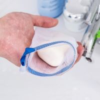 10pcs Portable Hangable Handmade Soap Saver Bag Bath Shower Travel Foaming Mesh Net Cleaning Delicate Foam Net Back Scrubbers