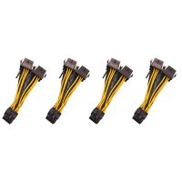 4X 8Pin to Dual 8Pin(6+2) Power Cable GPU Power Cable for Tesla K80 M40 M60 P40 P100