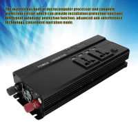 เครื่องแปลงไฟจอแสดงผล LCD 5000W 12V ถึง220V เครื่องแปลงไฟไฟฟ้าในรถยนต์อะแดปเตอร์ชาร์จในรถยนต์ตัวแปลง USB