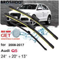 Car Wiper Silicon Refill Front Rear Wiper Blades Set 24 quot; 20 quot; 13 quot; For Audi Q5 2008-2016 2017 Front Rear Window Windshield