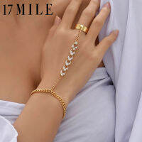 17MILE Vintage Gold Chain แหวน Boho Alloy Pearl โซ่ผีเสื้อปรับเปิดแหวนนิ้วมือ Punk Party เครื่องประดับ Gifts