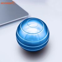 40mm Fidget Toys Desktop Stress Relief Metal Aluminum Alloy Decompression Hypnosis Rotary Gyro Fingertip Kinetic Round Spinner