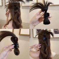 【hot】✘✒  Cabelo sintético rabo de cavalo com garras para mulheres peruca curta reta invisível grampo cabelo gancho joias acessórios meninas