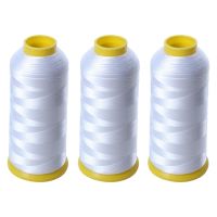 【YD】 3 Pack 5000M Cones Bobbin Thread Filament Polyester for Embroidery Machine 135g/Roll