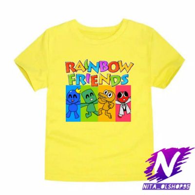 Rainbow friends Roblox Kids T-Shirt game rainbow friends Kids Clothes Free Name Screen Printing