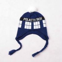 【discount】 （hgestore） ดร.ฮู Tardis หมวกบีนนี่คอสเพลย์ผ้าพันคอ8ใบ,หมวกหมวกถักคอสเพลย์สำหรับใส่เป็นของขวัญในฤดูหนาว