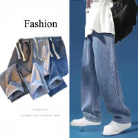 กางเกงยีนส์ผู้ชาย กางเกงยีนส์บางฤดูร้อน พลัสขนาดพอดีหลวม กางเกงยีนส์แฟชั่นใหม่ กางเกงลำลองผู้ชาย Fashion Mens Jeans