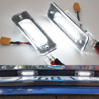 2ชิ้น LED จำนวนป้ายทะเบียนแสงโคมไฟป้ายทะเบียนรถแสงภายนอกสำหรับ BMW 5-Series E34 M5 518i 520i 525i 7-Series