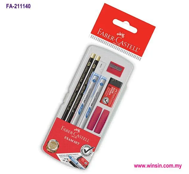 FABERCASTELL EXAM SET (Stationery Set) * FA211140 * * 2 TriGrip 2B