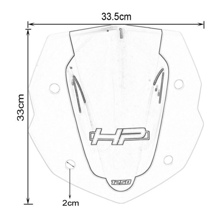 อุปกรณ์เสริมสำหรับ-bmw-hp-r1250gs-adv-อุปกรณ์เสริมกระจกบังลมมอเตอร์ไซค์แนวผจญภัย