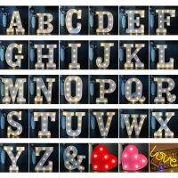 LED Letter Lights Light Up Letters Sign Battery Powered Lamp Home Bar Decoration for Night Light Wedding/Birthday Party Bulbs  LEDs HIDs