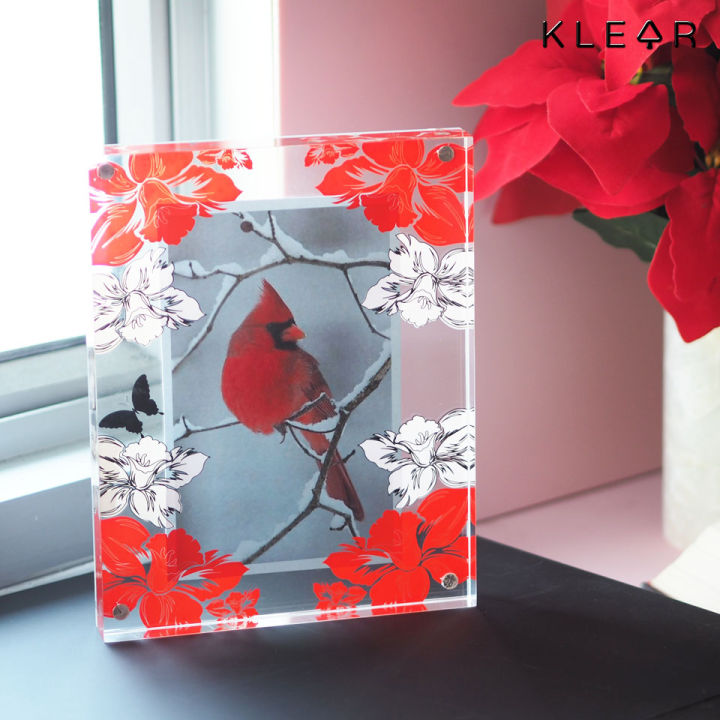 klearobject-กรอบรูปตั้งโต๊ะ-กรอบรูปอะคริลิคใส-ขนาด-7x9-นิ้ว-k146-photo-frame-bloom1