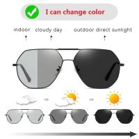 【hot】 Photochromic Sunglasses Men Polarized Driving Chameleon Glasses Male Change Color Day Night Vision Driver  39;s Eyewear