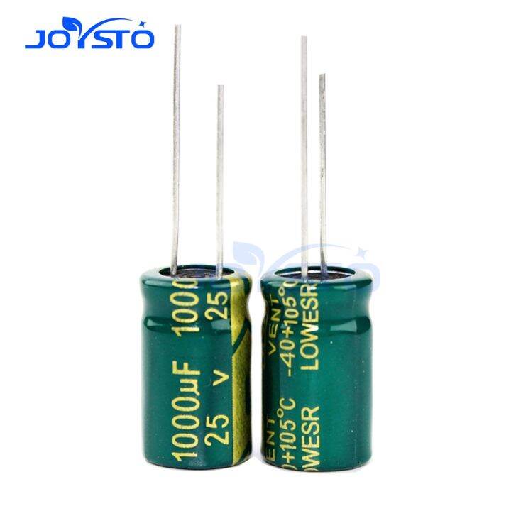 10pcs Lot High Frequency Low Impedance 25v 1000uf Aluminum Electrolytic Capacitor 1000uf 25v