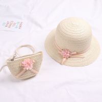 【CC】 Baby Breathable Hat With Handbag Kids Boy UV Protection Panama Gorros