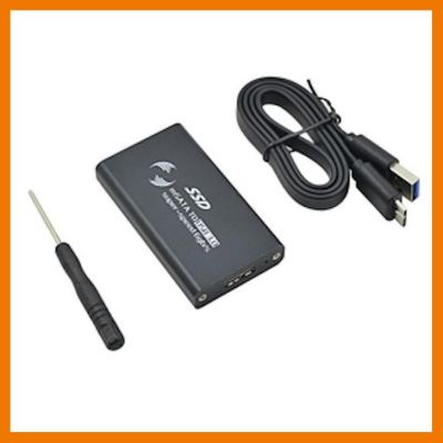 HOT!!ลดราคา Aluminum Alloy mSATA SSD to USB 3.0 HDD External Case ##ที่ชาร์จ แท็บเล็ต ไร้สาย เสียง หูฟัง เคส Airpodss ลำโพง Wireless Bluetooth โทรศัพท์ USB ปลั๊ก เมาท์ HDMI สายคอมพิวเตอร์